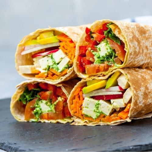 Halloumi Wrap with Salad